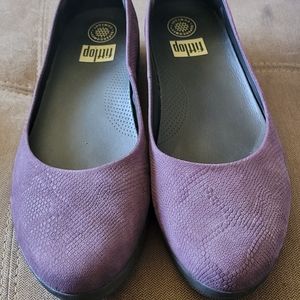 Fitflop flats purple snakeskin EU 43
